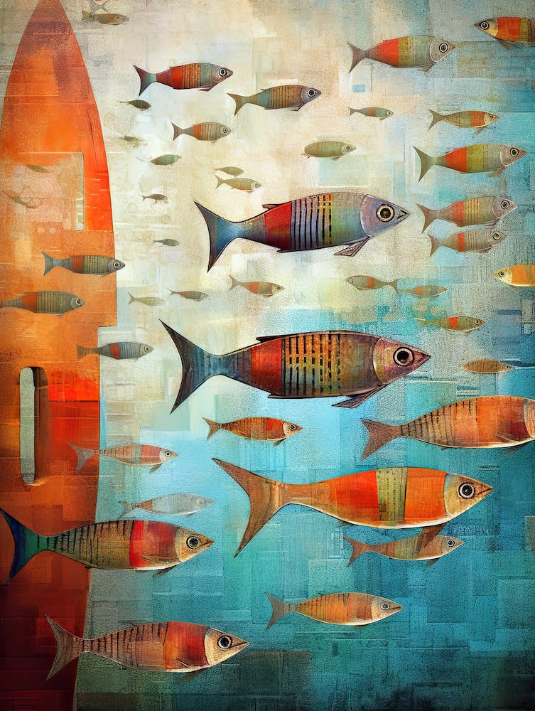 Sardines art print