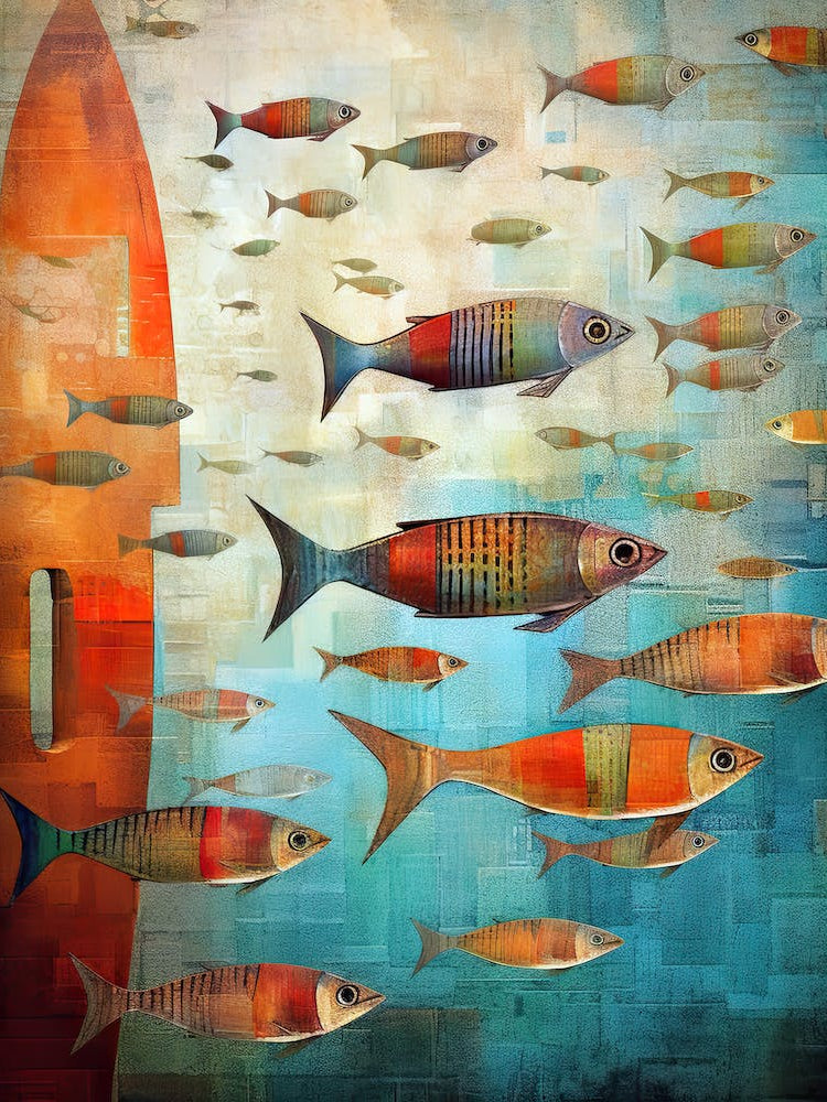Sardines art print