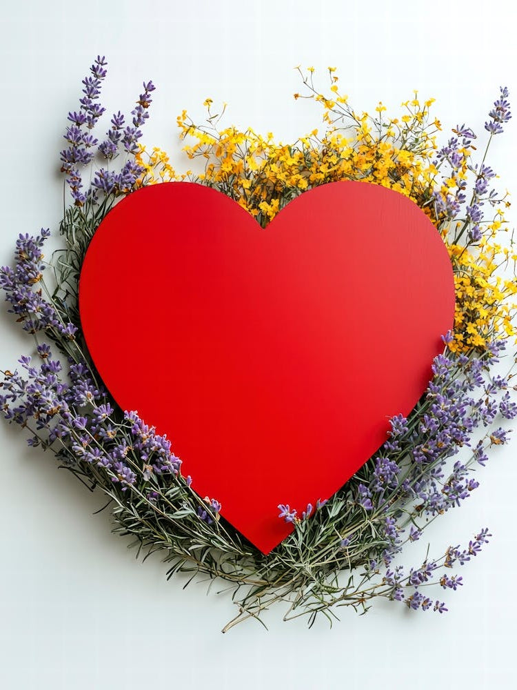 Heart With Flowers 14