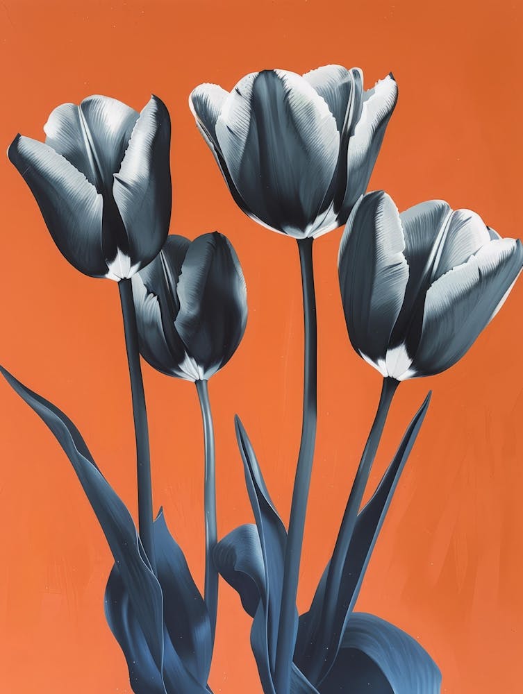 Black And White Tulips