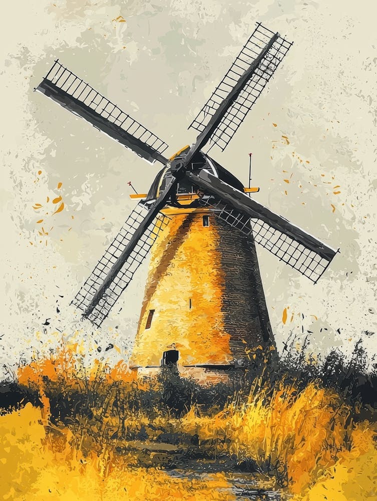Windmill Painting