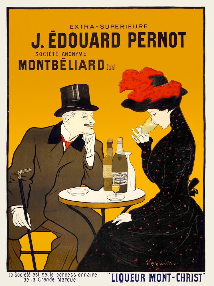 Man And Woman At A Cafe, Leonetto Cappiello