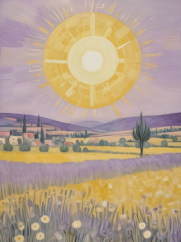 Sun In A Lavender Field