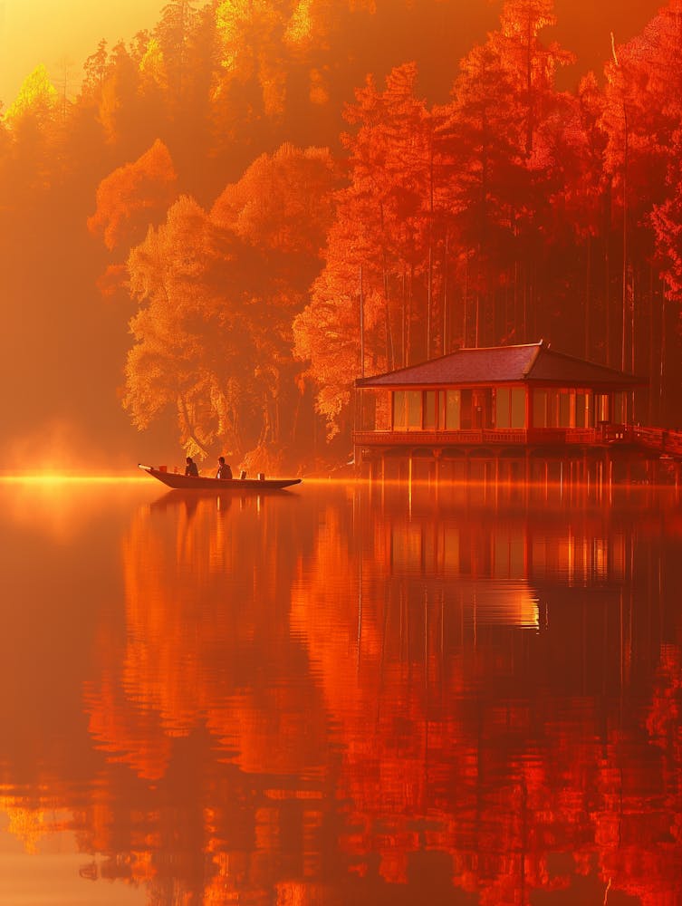 Herbst an einem See