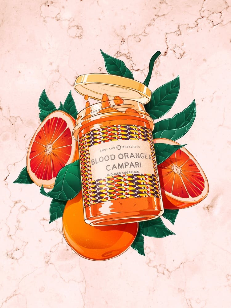 Blood Orange Campari Jam
