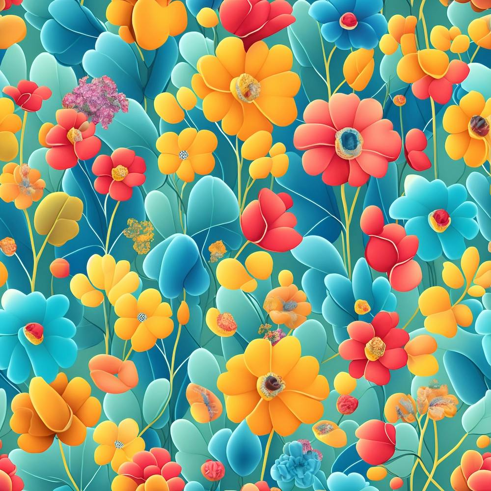 Standard Nahtlose Muster von Blumen und Bäumen und Wiederholung 0 836893f5 D0fc 4182 A307 9d645f271bf5 1