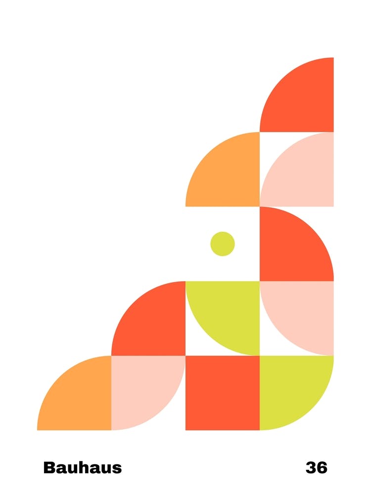 Geometric Bauhaus Poster 36