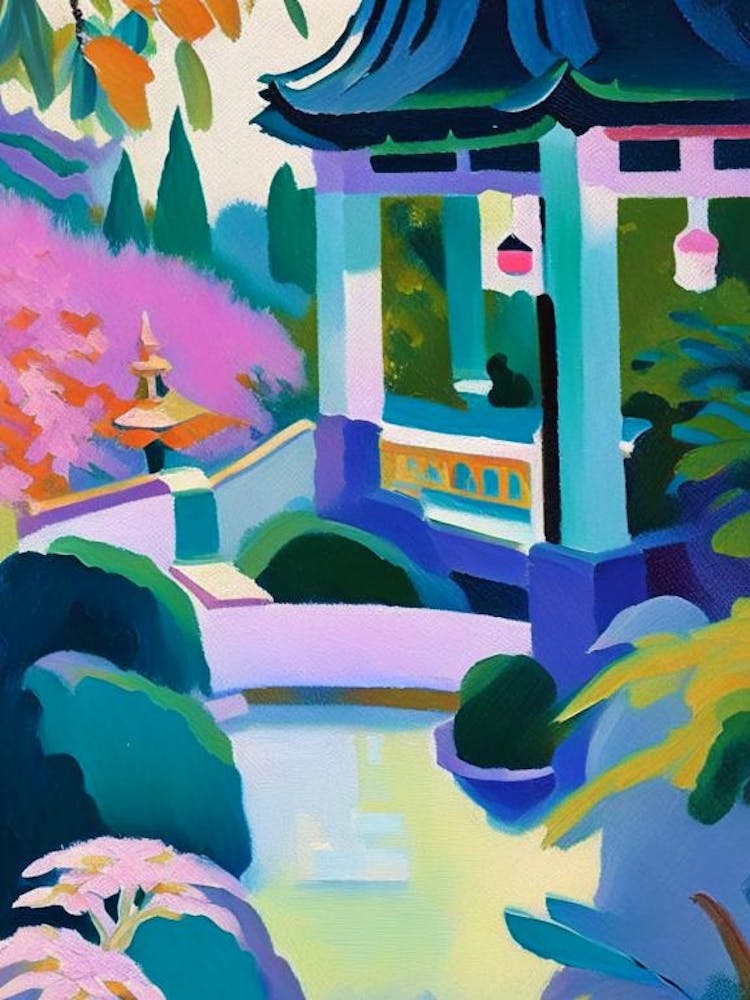 Lan Su Chinese Garden, Usa Abstract Still Life