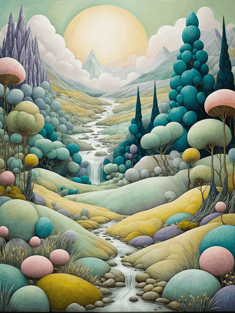 Pastell Fantasie Tal Nr.1