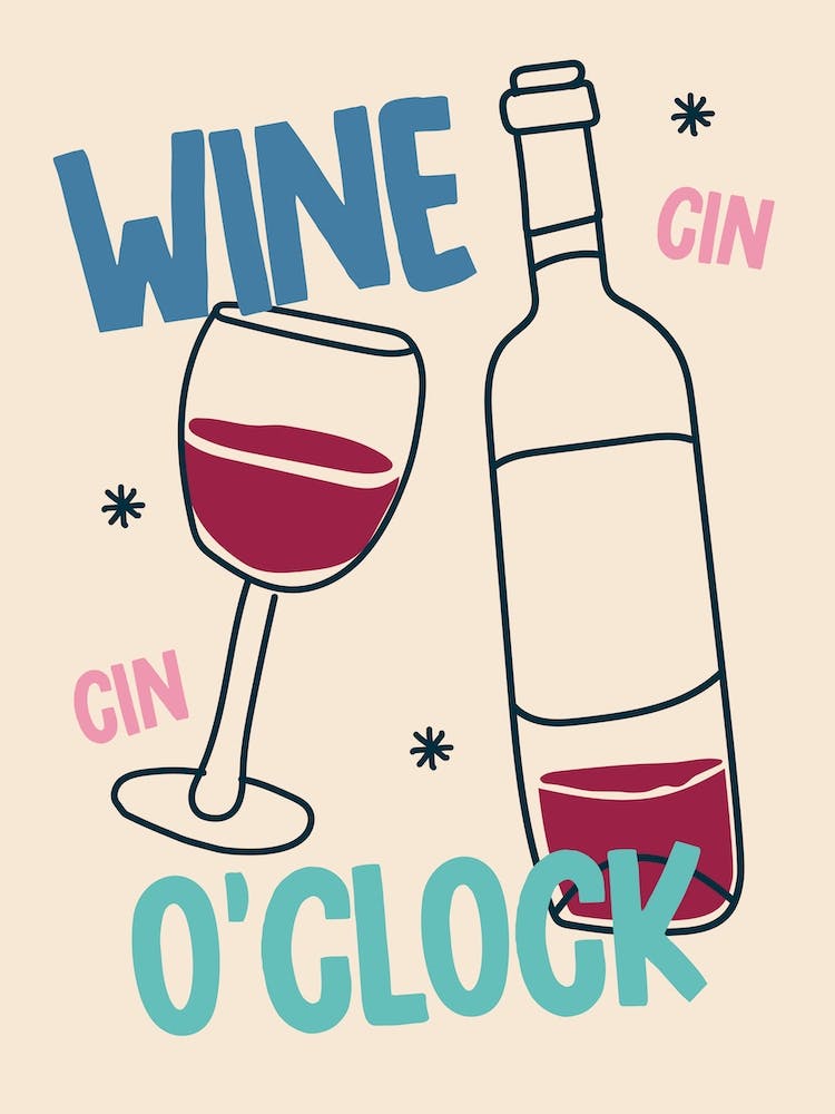 Wine Gin Clock