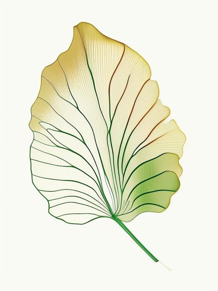Ginkgo Leaf Warm Tones 3
