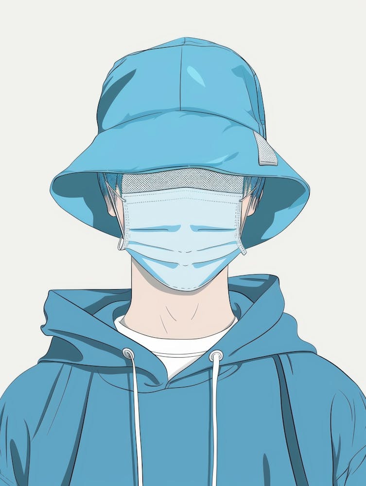 Sad light blue