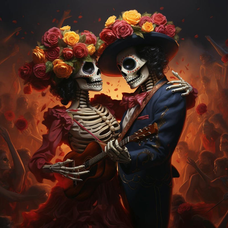 Day Of The Dead Party Dancers