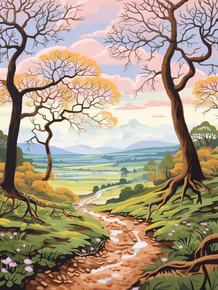 The South Tyne Trail England Hike Illustration