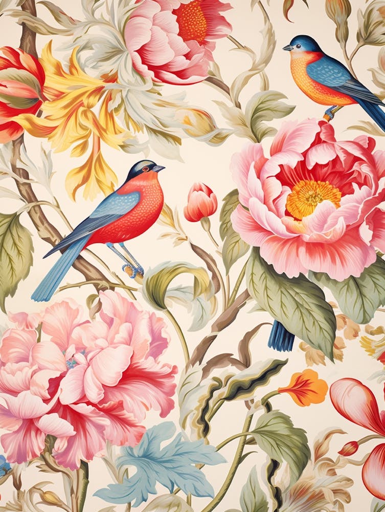Florale Tapete 208