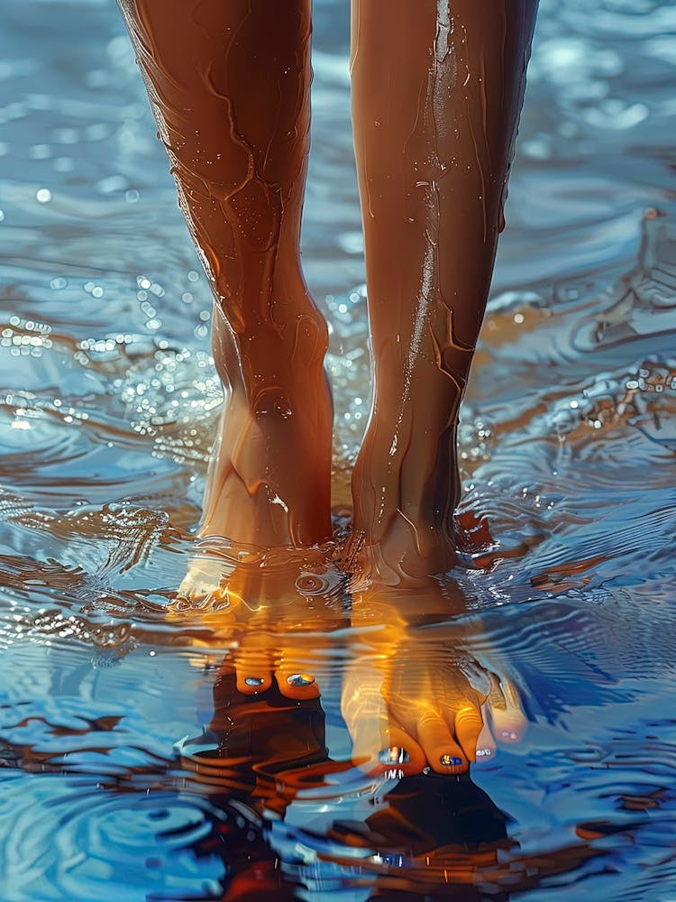 Bare Feet In Water