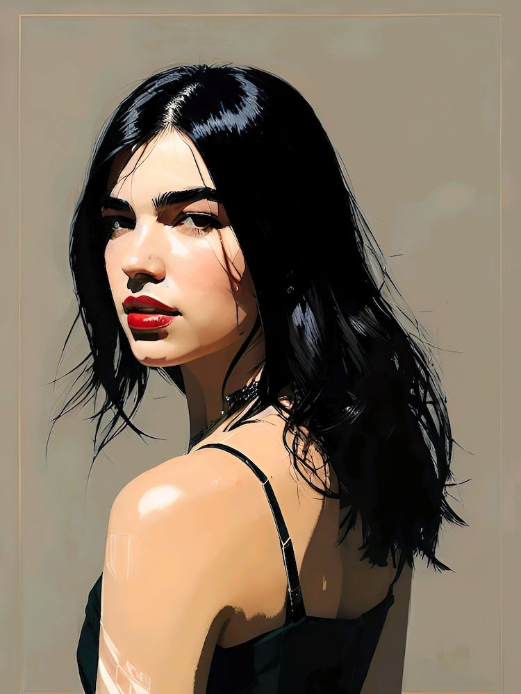 Portrait Of Dua Lipa