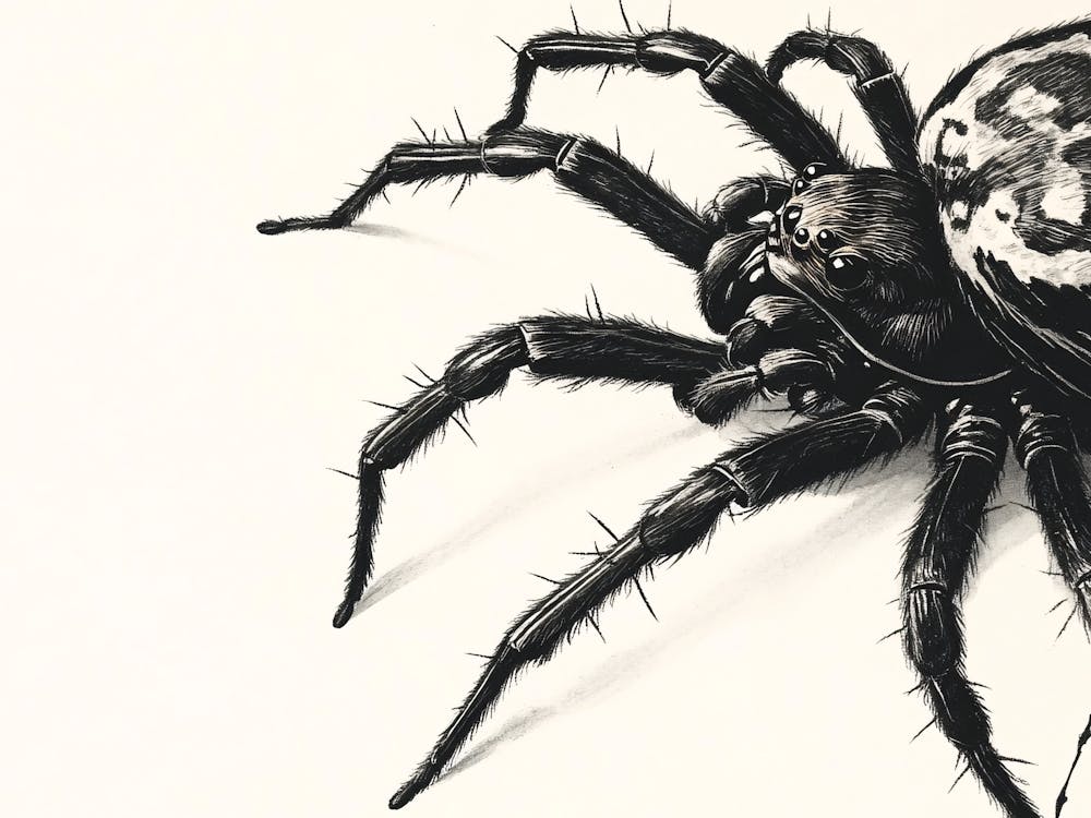 Black And White Spider