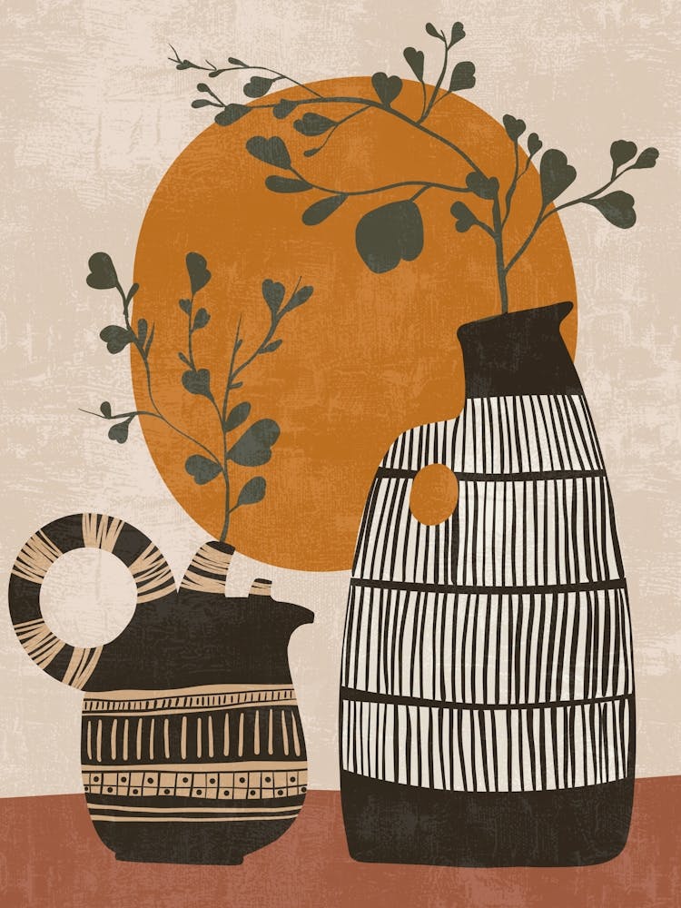 Two Vases With Plants 1
