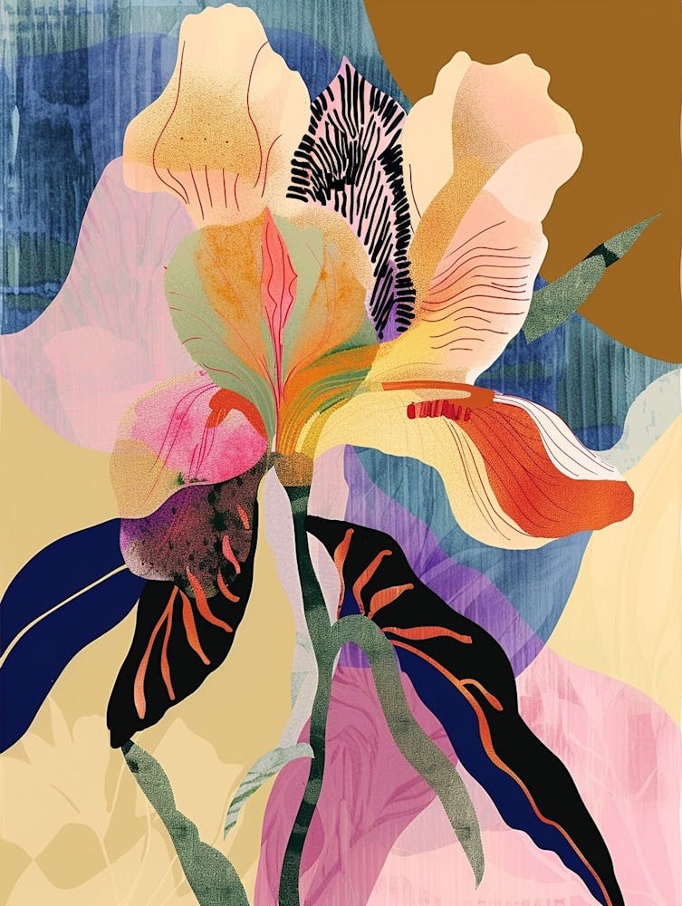Colourful Flower Illustration Everlasting Flower 2