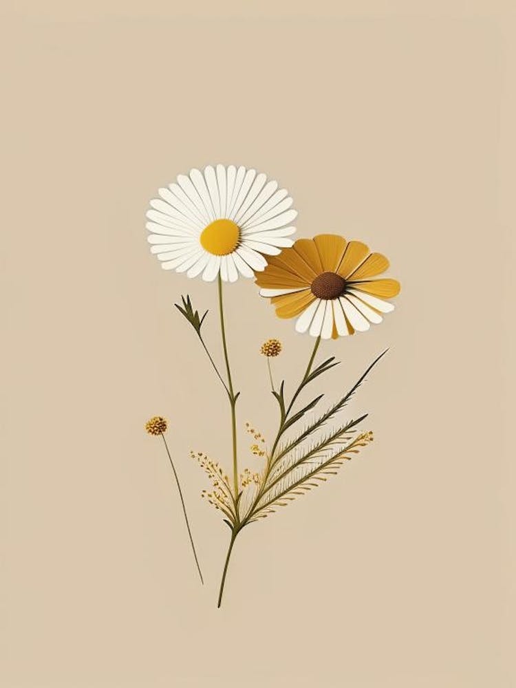 Chamomile Spices And Herbs Retro Minimal 5
