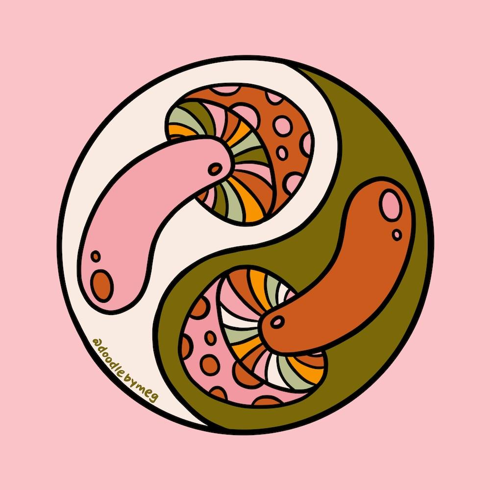 Mushroom Yinyang