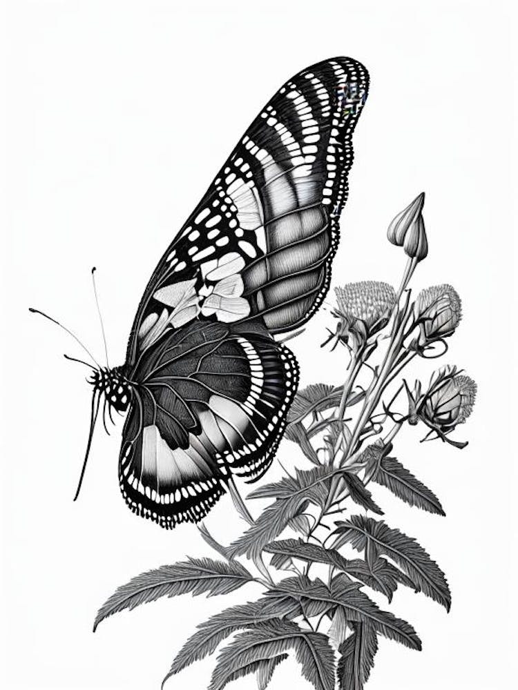 Black Swallowtail Butterfly Andy Warhol Inspired 1