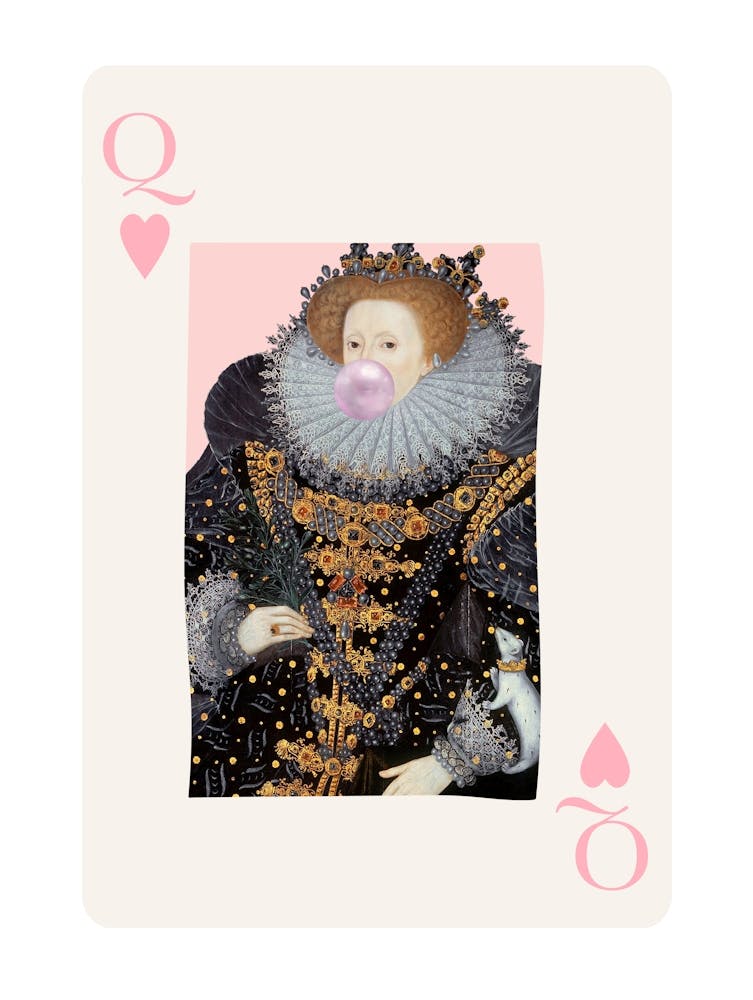 Queen Elizabeth The First Rosa Kartenbild