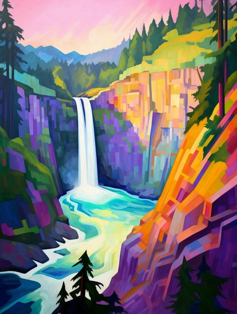 Snoqualmie Pass Retro Pop Art 5