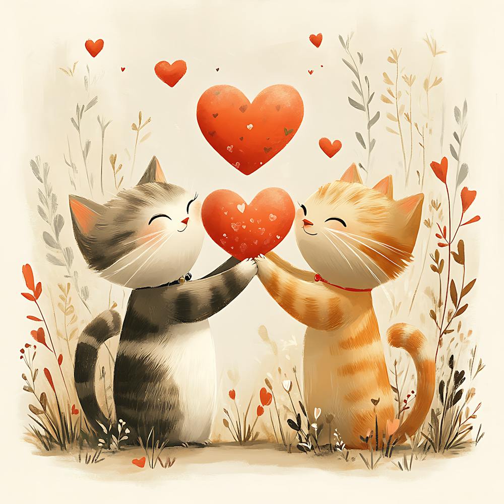 Charming Cats Exchange Heart 6