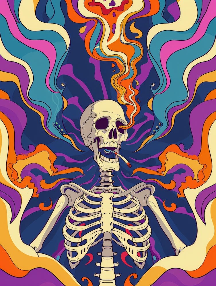 Psychedelic Skeleton 5