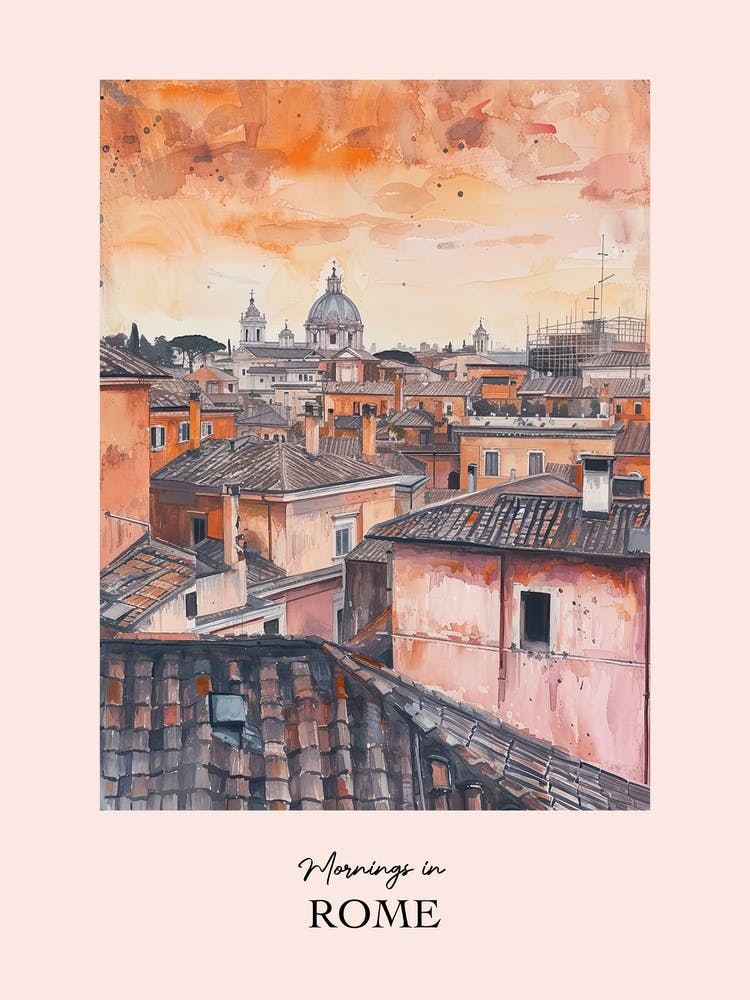 Mornings In Rome Rooftops Morning Skyline 3