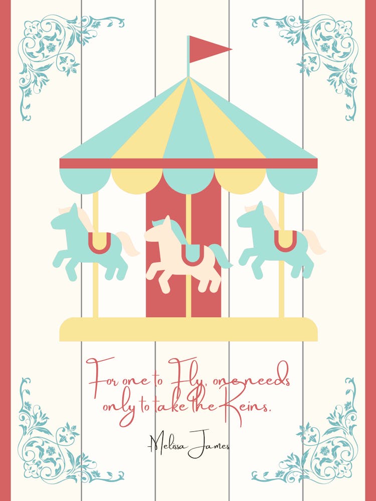 Children Carousel Poster