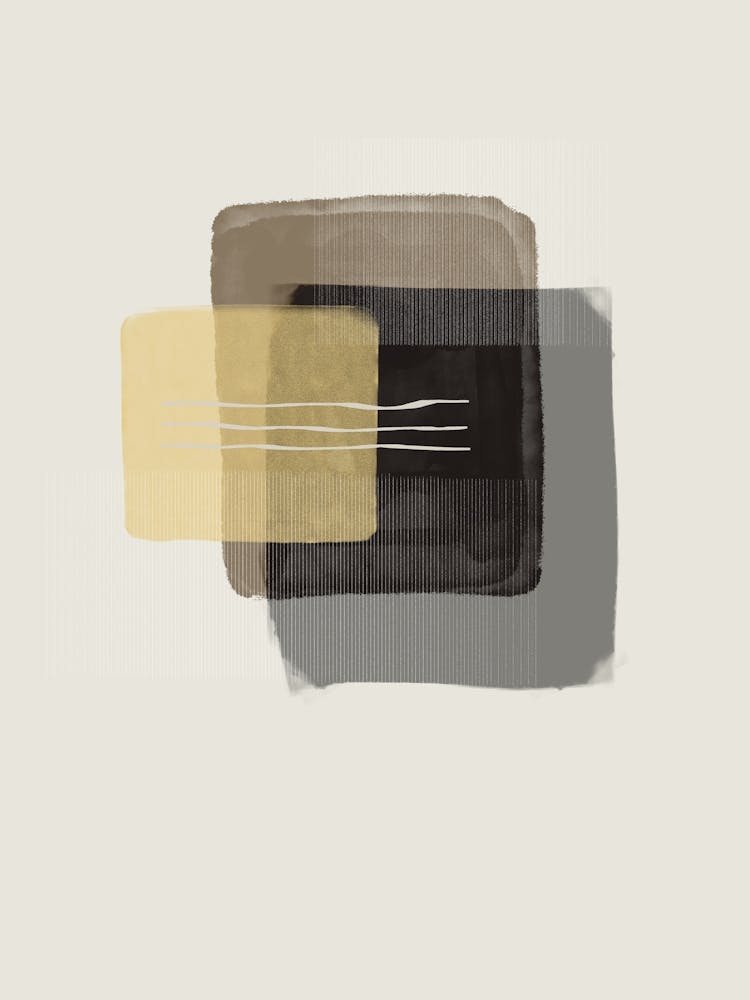 Abstract Squares In Earth Tones