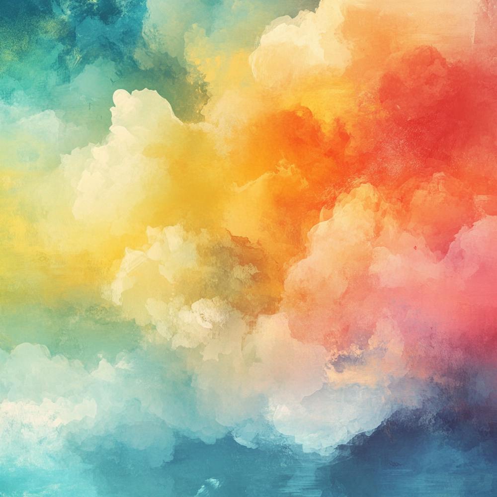 Colorful Clouds Background