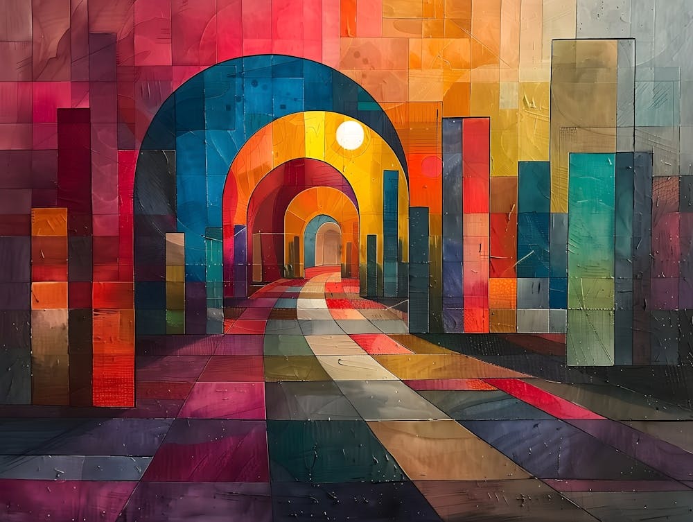 Arches In The Sky, Cubism