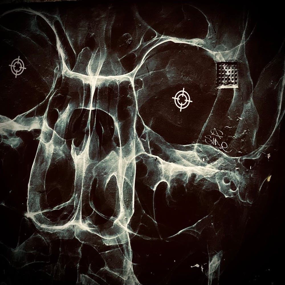 Totenkopf und gekreuzte Knochen