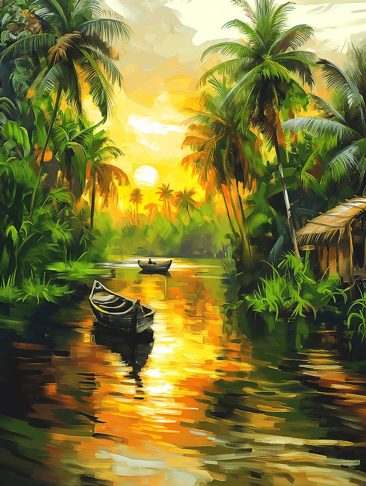 Sunset In Kerala
