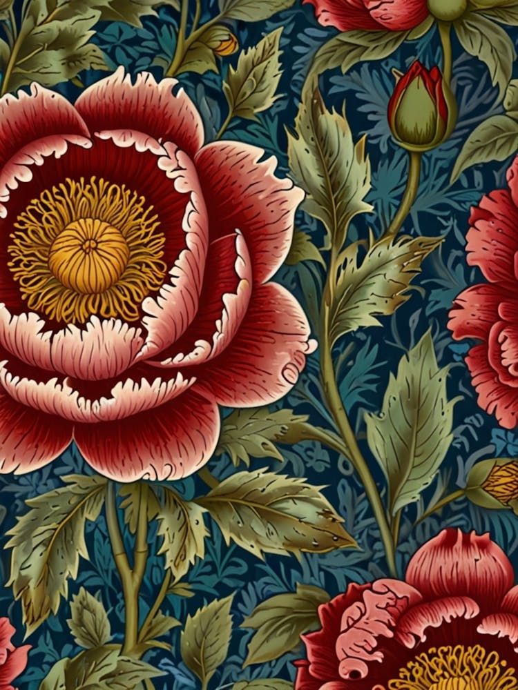William Morris Peonies 6