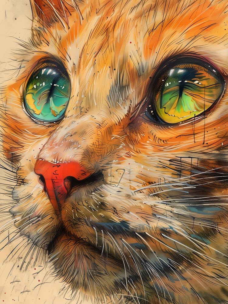 Cat With Green Eyes 2