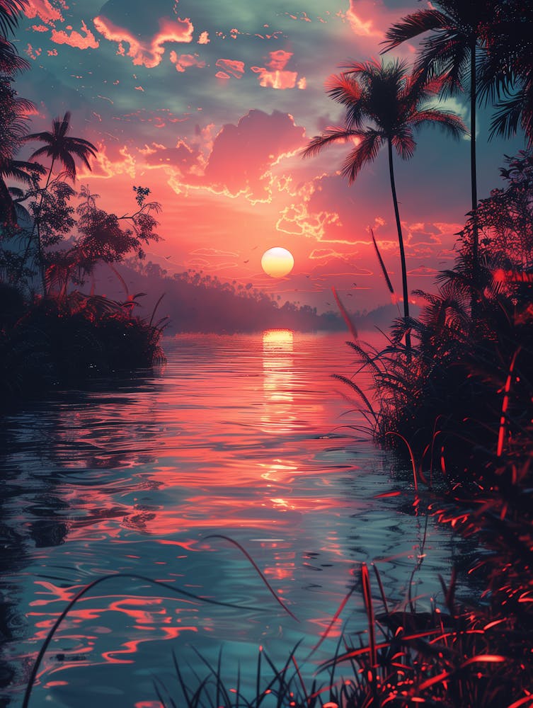 Sunset In The Jungle 2