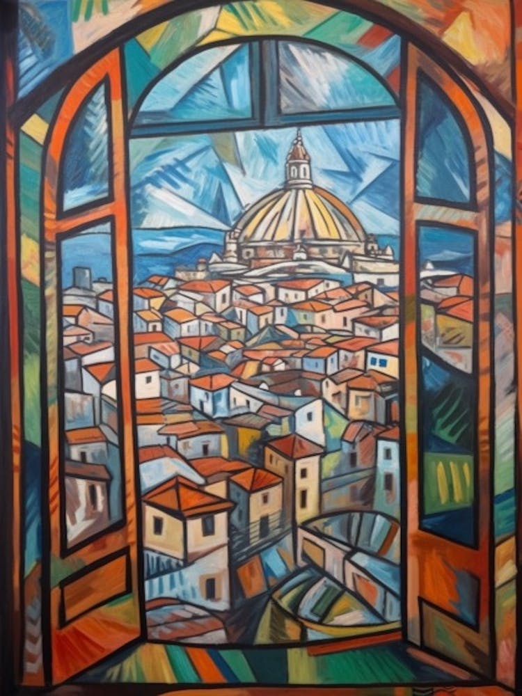 Window View Cape Town Of In The Style Of Cubism 4