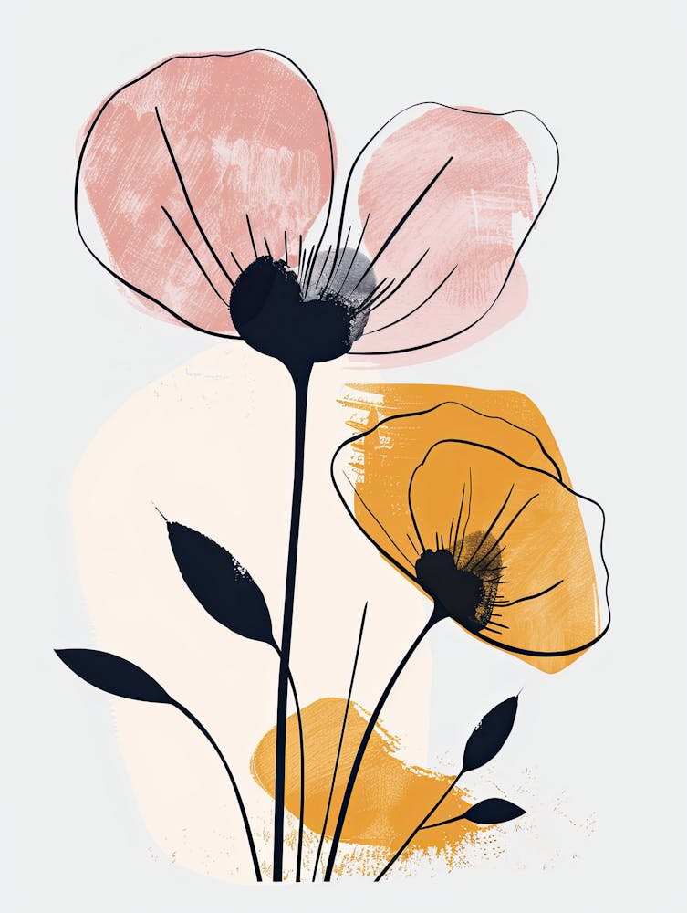 Paris Flower Market Boho Minimalist Style 1