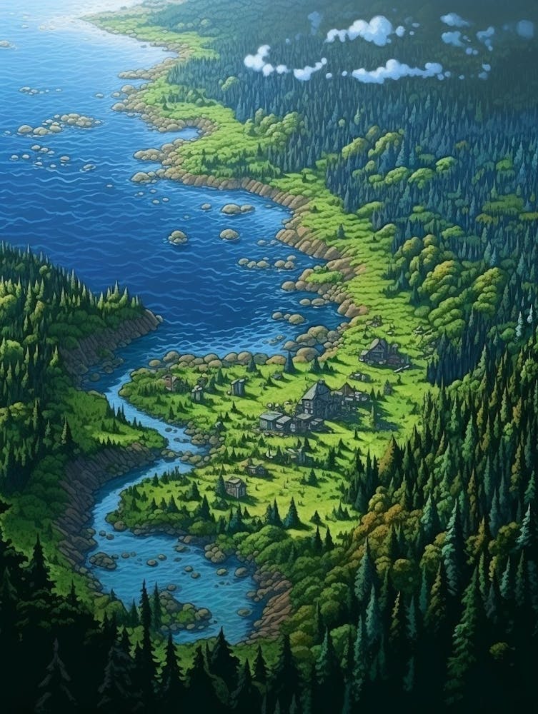 Whidbey Island Pointllism 7