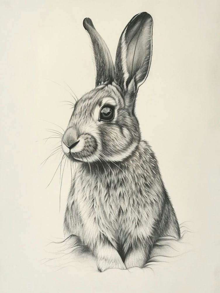 Dutch Rabbit Drawing 4