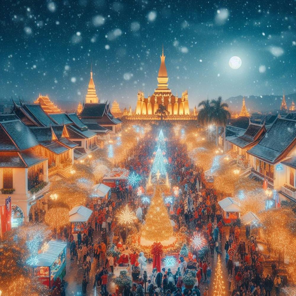 Laos At Night