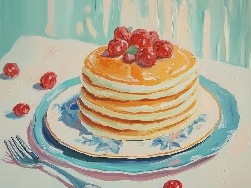 Pancakes With Cherries