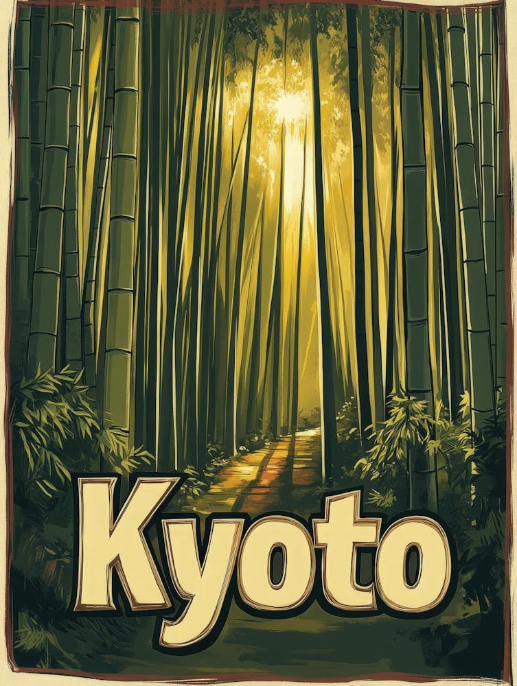 Aihrgdesign A Mid Century Modern Travel Poster For Kyoto Show 976312a5 3c5f 4f89 803d 9841bba1912f 3