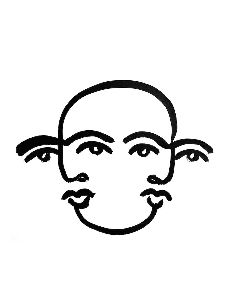 Merged Faces 3 Line