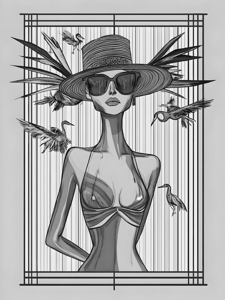 Woman In A Hat 8